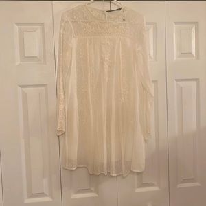 An off white double layered Zara Woman dress